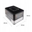DUŻA Suszarka do Grzybów Owoców Warzyw IDEAL INOX +Termoobieg 400W +Timer