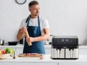 FRYTKOWNICA BEZTŁUSZCZOWA AIR FRYER ELDOM PODWÓJNA 9L DWUKOMOROWA+SUSZARKA