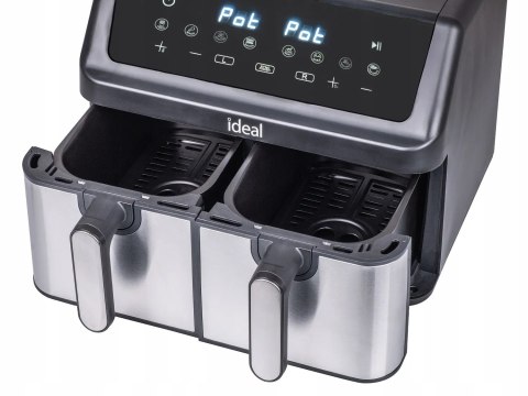 FRYTKOWNICA BEZTŁUSZCZOWA AIR FRYER ELDOM PODWÓJNA 9L DWUKOMOROWA+SUSZARKA FRYTKOWNICA BEZTŁUSZCZOWA AIR FRYER ELDOM PODWÓJNA 9L DWUKOMOROWA+SUSZARKA