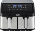 FRYTKOWNICA BEZTŁUSZCZOWA AIR FRYER ELDOM PODWÓJNA 9L DWUKOMOROWA+SUSZARKA