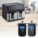 FRYTKOWNICA BEZTŁUSZCZOWA AIR FRYER ELDOM PODWÓJNA 9L DWUKOMOROWA+SUSZARKA