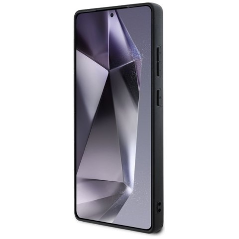 Guess Grained Printed Flower Pattern MagSafe - Etui do Samsung Galaxy S25 Ultra (fuksja)