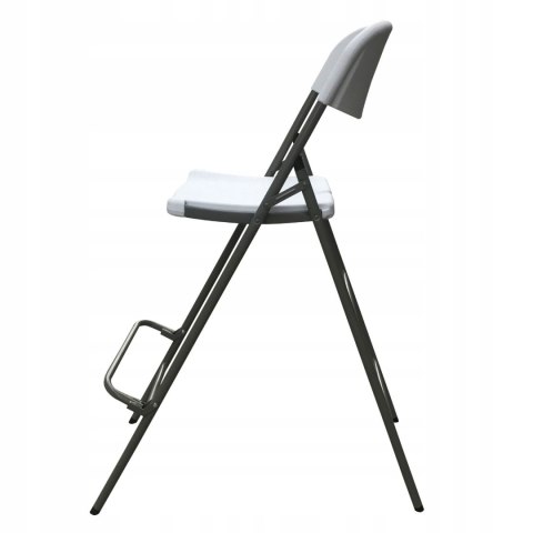 KRZESŁO HOKER SKŁADANE BAROWE OGRODOWE TURYSTYCZNE CATERINGOWE BIAŁE 70cm KRZESŁO HOKER SKŁADANE BAROWE OGRODOWE TURYSTYCZNE CATERINGOWE BIAŁE 70cm