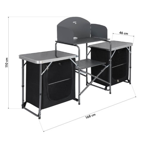 NC3042 Szafka turystyczna kuchenna NILS CAMP składana z osłoną