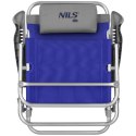 NC3502 Krzesło turystyczne 2w1 NILS CAMP składane niebiesko-szare