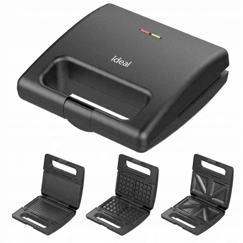 Opiekacz wielofunkcyjny 3w1 IK2503 IDEAL - GOFROWNICA, GRILL, SANDWICH 1300 Opiekacz wielofunkcyjny 3w1 IK2503 IDEAL - GOFROWNICA, GRILL, SANDWICH 1300
