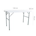 STÓŁ CATERINGOWY BANKIETOWY SKŁADANY OGRODOWY 120x60x74