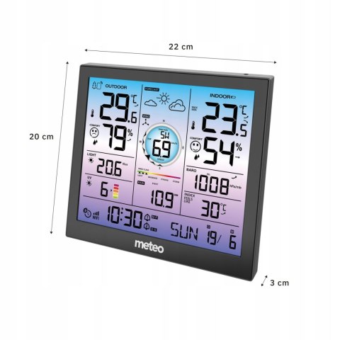 Stacja Pogodowa POGODY Bezprzewodowa METEO Higrometr Barometr WIFI SP602 Stacja Pogodowa POGODY Bezprzewodowa METEO Higrometr Barometr WIFI SP602