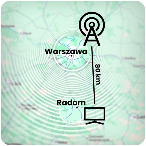 Antena zewnętrzna kierunkowa TV ultra HD 4K Berdsen BD-951