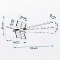 Antena zewnętrzna kierunkowa TV ultra HD 4K Berdsen BD-952 Antena zewnętrzna kierunkowa TV ultra HD 4K Berdsen BD-952