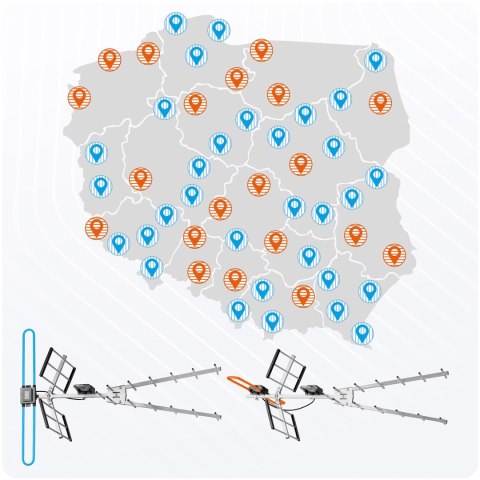 Antena zewnętrzna kierunkowa TV ultra HD 4K Berdsen BD-954