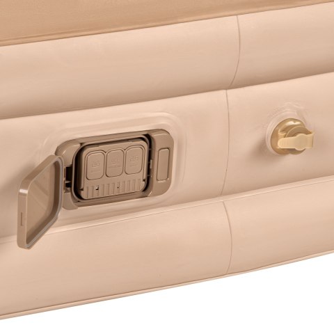 Nc2808 Materac Dwuosobowy King Size Beżowy + Pompka Elektryczna Nils Camp