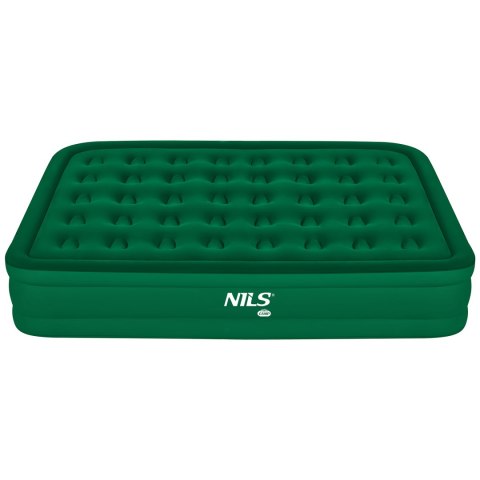 Nc2808 Materac Dwuosobowy King Size Zielony + Pompka Elektryczna Nils Camp