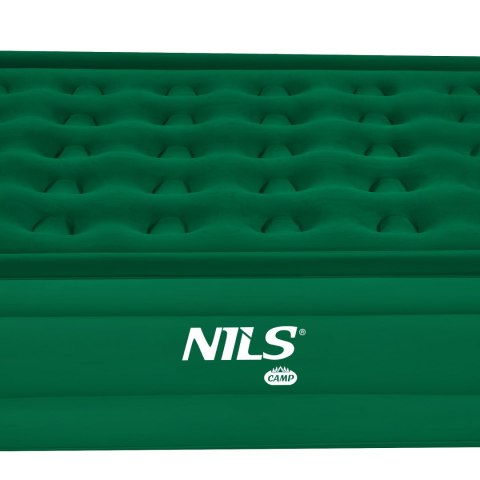 Nc2808 Materac Dwuosobowy King Size Zielony + Pompka Elektryczna Nils Camp
