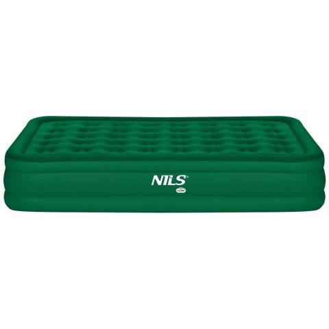 Nc2808 Materac Dwuosobowy King Size Zielony + Pompka Elektryczna Nils Camp