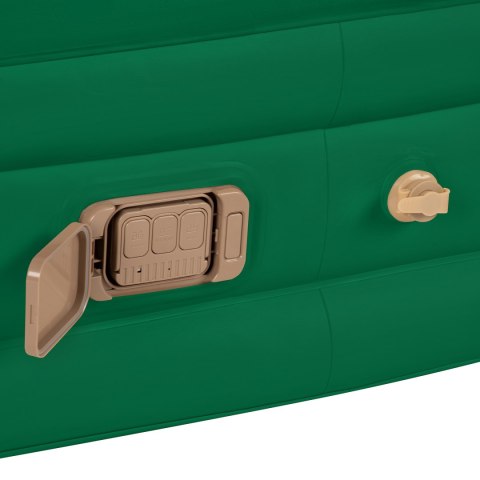 Nc2808 Materac Dwuosobowy King Size Zielony + Pompka Elektryczna Nils Camp