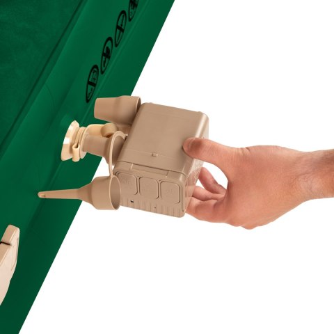 Nc2808 Materac Dwuosobowy King Size Zielony + Pompka Elektryczna Nils Camp