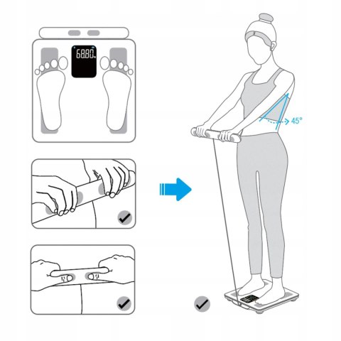 Waga łazienkowa Webber SCALA IF2825A analiza 15 parametrów Bluetooth
