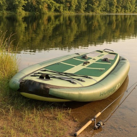 ZESTAW DESKA SUP DLA WĘDKARZY 150KG DMUCHANA 330x100x15CM ZESTAW DESKA SUP DLA WĘDKARZY 150KG DMUCHANA 330x100x15CM