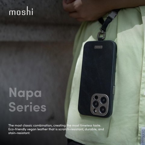Moshi Napa MagSafe - Skórzane etui iPhone 15 Pro (Woodsmoke Brown) Moshi Napa MagSafe - Skórzane etui iPhone 15 Pro (Woodsmoke Brown)
