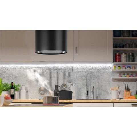 BT-227 Okap wiszący Berdsen 35cm czarny LED