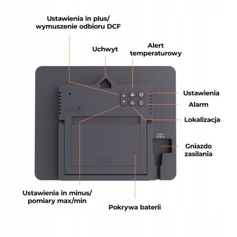 Stacja pogodowa METEO SP301 DCF 3 czujniki barometr higrometr