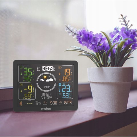 Stacja pogodowa METEO SP301 DCF 3 czujniki barometr higrometr