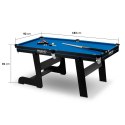 NS-808 stół bilardowy składany Neo-Sport 183x92 cm z akcesoriami