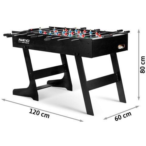 NS-803 stół do gry w piłkarzyki Neo-Sport 121x61x80 cm - drewniany czarny NS-803 stół do gry w piłkarzyki Neo-Sport 121x61x80 cm - drewniany czarny