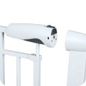 Bramka zabezpieczająca Nukido biała regulowana magnetyczna 108 cm
