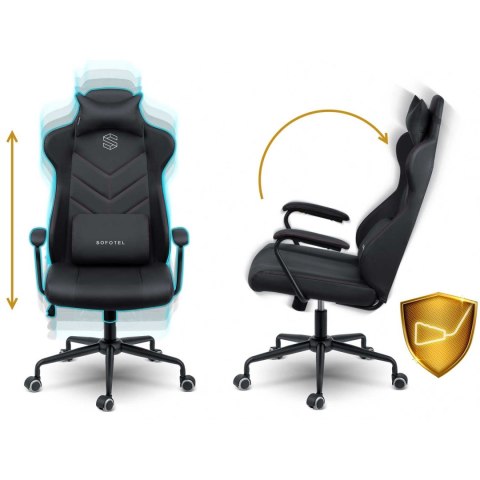 Fotel biurowy Sofotel Werona czarny 2580 ergonomiczny z poduszkami Fotel biurowy Sofotel Werona czarny 2580 ergonomiczny z poduszkami