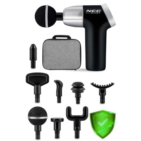 NS-500 pistolet do masażu Neo-Sport 8 głowic USB-C cichy 2h pracy NS-500 pistolet do masażu Neo-Sport 8 głowic USB-C cichy 2h pracy