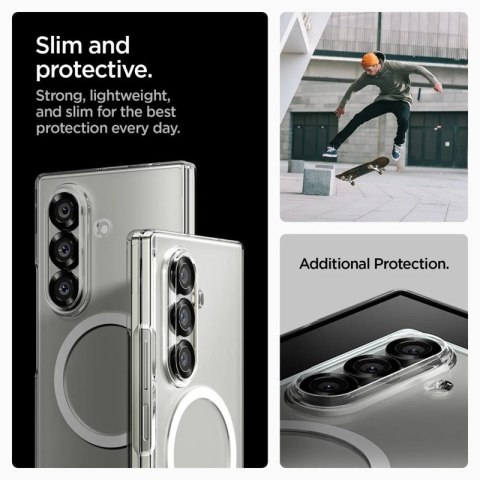 Spigen Airskin Mag MagSafe - Etui do Samsung Galaxy Z Fold 7 (Clear/White) Spigen Airskin Mag MagSafe - Etui do Samsung Galaxy Z Fold 7 (Clear/White)