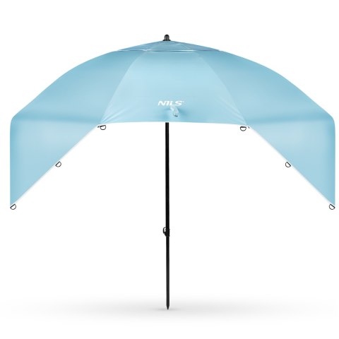 Nc17114 Parasol/Parawan Plażowy 2W1 Xxl 240 Cm Niebieski Nils
