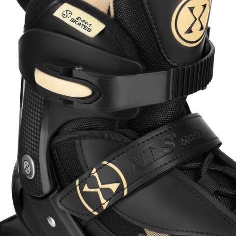 NH382 Łyżworolki 2w1 Enzo Beżowe Rozm. XS (28-31) – Uniwersalne na Cały Rok NH382 Łyżworolki 2w1 Enzo Beżowe Rozm. XS (28-31) – Uniwersalne na Cały Rok