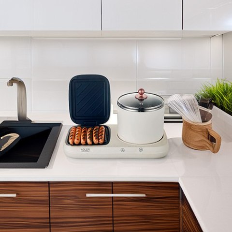 AD 6421 Stacja śniadaniowa 2 w 1 - grill i garnek do gotowania