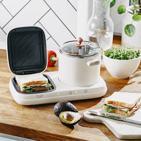 AD 6421 Stacja śniadaniowa 2 w 1 - grill i garnek do gotowania