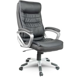 Fotel biurowy skórzany Sofotel EG-226 czarny ergonomiczny TILT