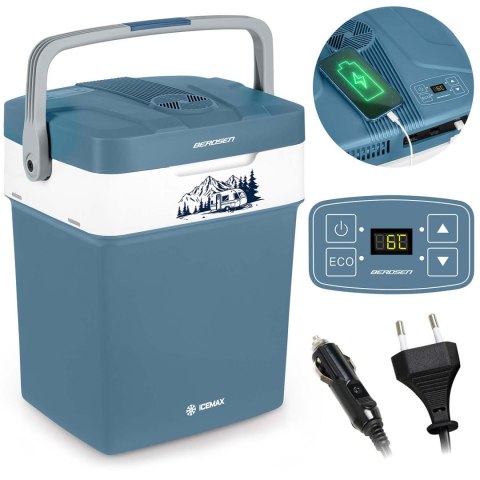 Lodówka turystyczna Berdsen Icemax 29 litry tryb ECO - niebieska