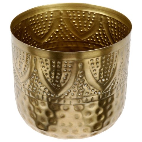 Osłonka doniczka metalowa złota 19x18 cm Osłonka doniczka metalowa złota 19x18 cm