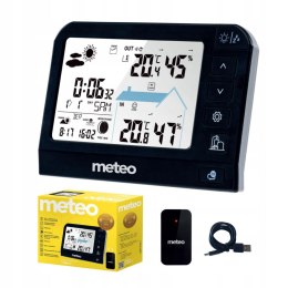 Stacja pogodowa METEO SP204 higrometr barometr czujnik zewnętrzny DCF