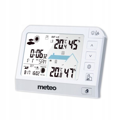 Stacja pogodowa METEO SP204 barometr higrometr czujnik zewnętrzny DCF