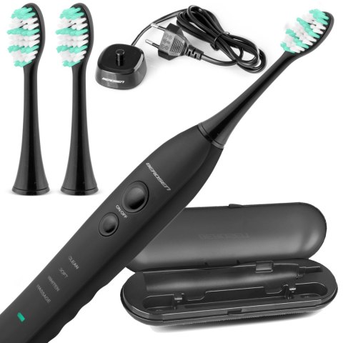 Szczoteczka soniczna do zębów zestaw z ETUI Sonica B3 czarna