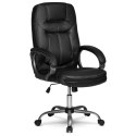 Fotel gabinetowy Sofotel 355 czarny skórzany ergonomiczny TILT Fotel gabinetowy Sofotel 355 czarny skórzany ergonomiczny TILT