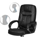 Fotel gabinetowy Sofotel 355 czarny skórzany ergonomiczny TILT Fotel gabinetowy Sofotel 355 czarny skórzany ergonomiczny TILT