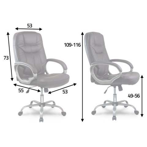 Fotel gabinetowy Sofotel 355 czarny skórzany ergonomiczny TILT Fotel gabinetowy Sofotel 355 czarny skórzany ergonomiczny TILT