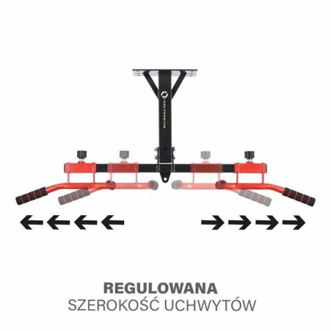 DD10 drążek do podciągania ścienno-sufitowy HMS premium z uchwytem na worek
