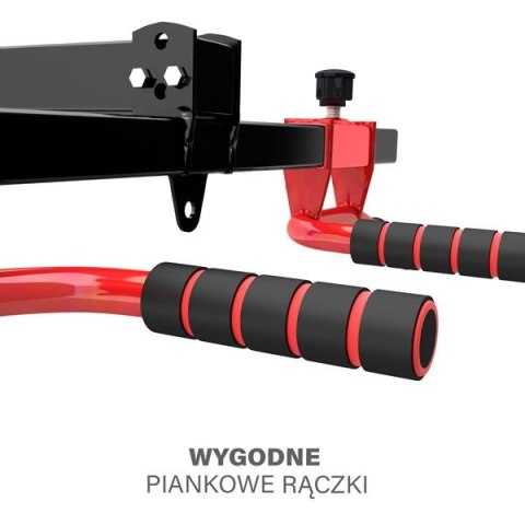 DD10 drążek do podciągania ścienno-sufitowy HMS premium z uchwytem na worek