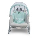 Leżaczek bujaczek z wibracją Nukido miętowy 0+ pałąk zabawk