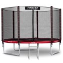 Trampolina ogrodowa 10ft/312cm z siatką zewnętrzną i drabinką Neo-Sport